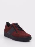 Solidus – Sneaker aus Veloursleder bordeauxrot