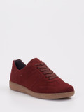Semler – Sneaker aus Veloursleder in Bordeaux