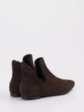Andrea Puccini – Stiefeletten aus Veloursleder dunkelbraun