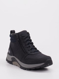 rollingsoft – Schnürboots aus Nubukleder Tiefschwarz