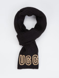 UGG – Strickschal aus Textil in Schwarz