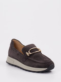 Rapid Soul – Slipper aus Veloursleder Dunkelbraun