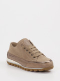 Candice Cooper – Sneaker aus Leder-Velours-Mix beigebraun