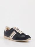 Paul Green – Retro-Sneaker aus Leder-Mix Dunkelblau
