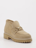 Konstantin Starke – Loafer aus Veloursleder beige
