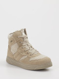 Primigi – High-Top-Sneaker aus Veloursleder Beige