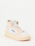 Autry – Mid-Top Sneaker aus Kalbleder Blassrosa