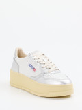 Autry – Plateau-Sneaker aus Leder in Weiß