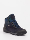 Waldläufer – Wanderschuhe aus Leder-Mesh blau