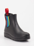 Fischer – Gummistiefeletten aus Synthetik Schwarz bunt