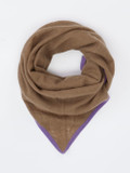 Konstantin Starke – Dreieckstuch aus Feinstrick Braun