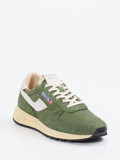 Autry – Retro-Sneaker aus Veloursleder Olivgrün