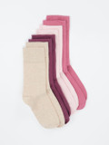 S.Oliver – Crew-Socken aus Textil in Rosé-Beige