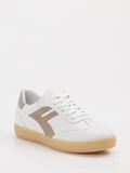 Andrea Conti - Sneaker aus Kalbleder in weiß