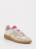 Santoni – Retro-Sneaker aus Leder Beige-Pink