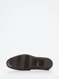 Santoni – Slipper aus Veloursleder in Taupe