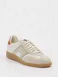 Santoni - Sneaker aus Kalbleder in weiß