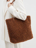 Marlon Firenze – Shopper aus Textil in Teddy-Optik