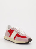 Tod's – Sneaker aus Veloursleder und Textil Rosé