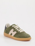 Hogan – Sneaker aus Veloursleder Olivgrün
