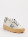 Hogan – Sneaker aus Leder-Mix cremeweiß