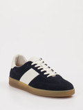 La Martina – Sneaker aus Veloursleder Dunkelblau