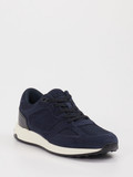 Tod's – Sneaker aus Velour und Textil Dunkelblau
