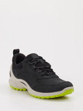 Ecco – Outdoor-Sneaker aus Leder schwarz