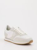 Philippe Model – Sneaker aus Velour/Leder Offwhite