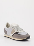 Philippe Model – Sneaker aus Veloursleder-Mesh Grau
