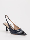 Konstantin Starke – Slingback-Pumps aus Lackleder Blau