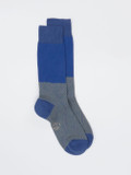Alto Milano – Kniestrümpfe aus Baumwolle Kobaltblau