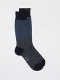 Alto Milano – Crew-Socken aus Baumwolle mit Rautenmuster