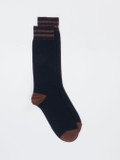 Alto Milano – Crew-Socken aus Baumwolle Dunkelblau