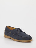 Tod's – Bootsschuh aus Veloursleder in Blau