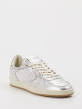 Philippe Model – Sneaker aus Metallicleder Silber