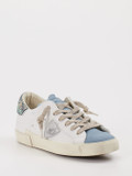 Philippe Model – Sneaker aus Metallicleder in Weiß