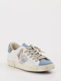 Philippe Model – Sneaker aus Metallicleder in Weiß