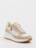 Ara – Sneaker aus Velour/Leder in Pastelloptik