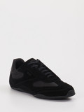 Boss – Sneaker aus Velour und Mesh Schwarz
