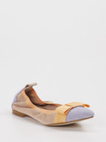 Andrea Puccini – Ballerinas aus Veloursleder Pastell