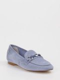 Konstantin Starke – Loafer aus Veloursleder Hellblau