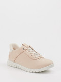 Ecco – Sneaker aus Nubukleder in Cremerosa