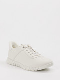 Ecco – Sneaker aus Kalbleder in Offwhite