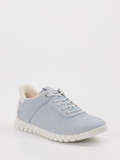 Ecco – Sneaker aus Nubukleder Pastellblau