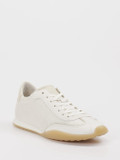 Gabor – Sneaker aus Velours und Textil in Offwhite