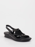 Arche – Komfort-Sandalen aus Lackleder Schwarz