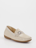 Sioux – Mokassin aus Leder in Cremebeige
