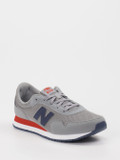 New Balance – Retro-Sneaker aus Velour/Textil grau