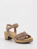 Gabor Comfort - Sandale aus Veloursleder in beige